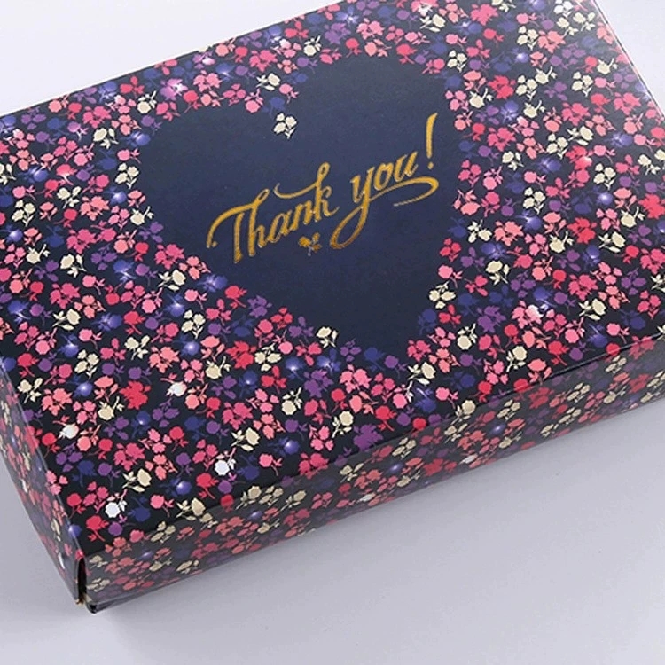 Foldable Lid and Base Paper Boxes Foil Stamped For Gift Packaging