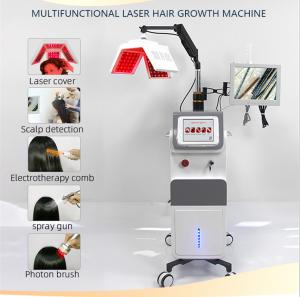 Quality Multifunctional 10mw 650nm Diode Laser Hair Growth Machine 38kg for sale