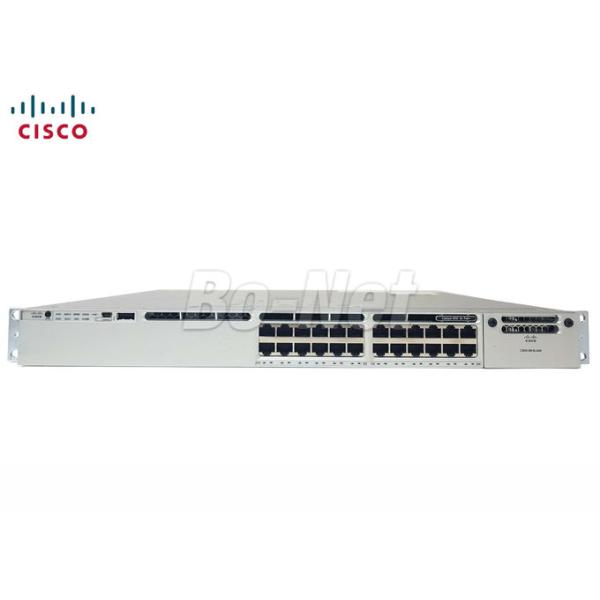 24 Port Cisco Stackable Switches POE Gigabit Ethernet Managed Network WS-C3850-24P-L G