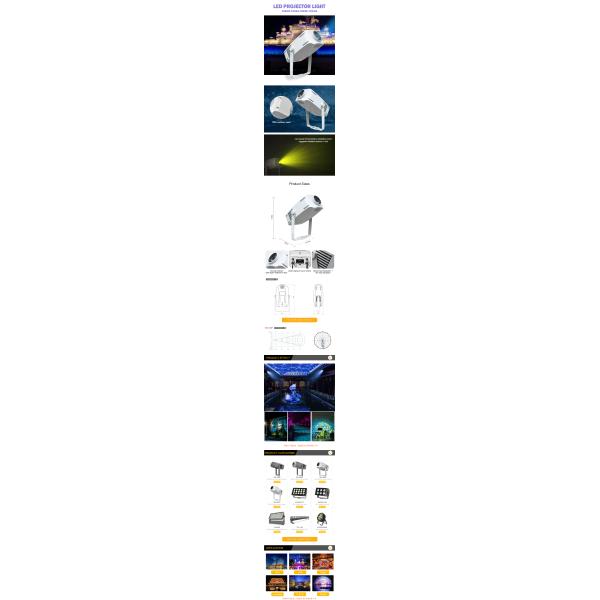 200w Waterproof Outdoor Led Pattern Custom Logo Projector Ripple Water Wave Effect Lights