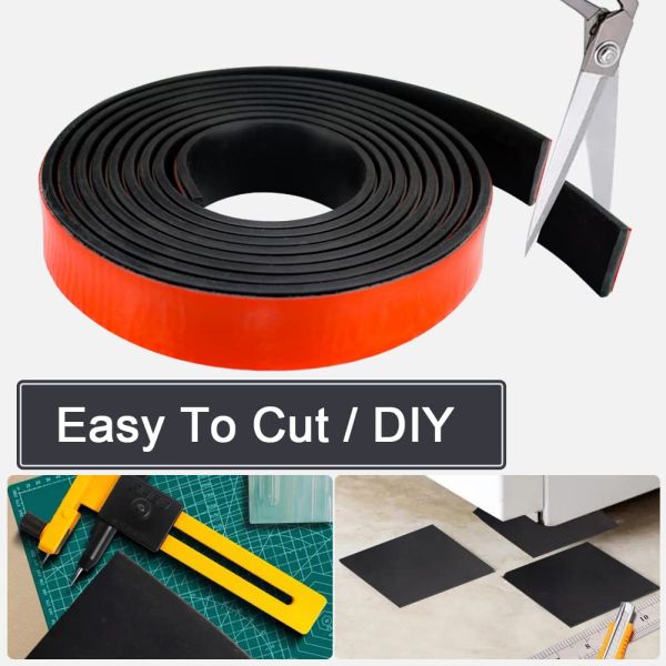Solid Neoprene Rubber Sheets Rolls Adhesive Rubber Strips and Gaskets Pads Seals for Crafts Custom Cutting Service