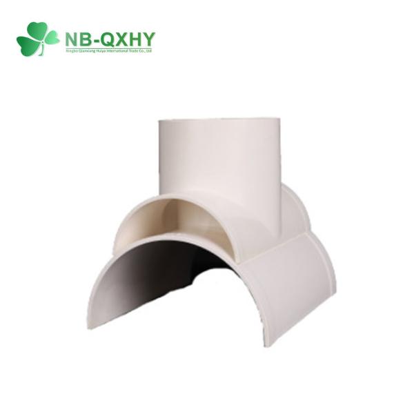 White GB/DIN Sandard UPVC PVC Pipe Fitting Snap/Slip Tee for Drainage
