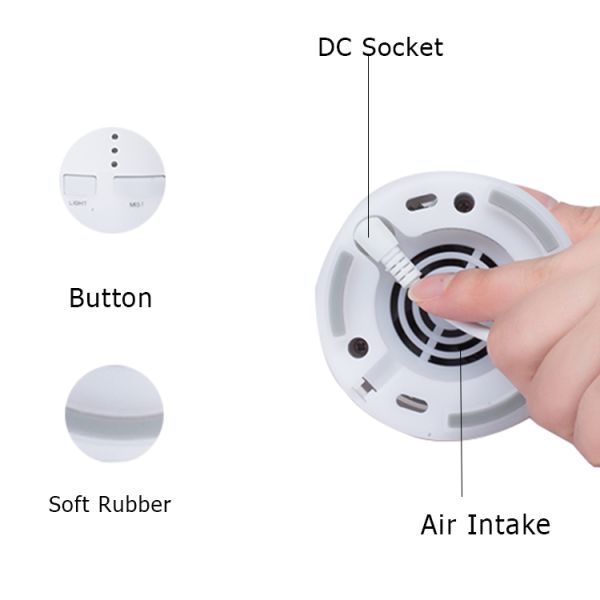 Portable Mini Small 70ml Muji Car Aroma Essential Oil Diffuser USB Auto Shut-Off Aromatherapy Diffuser with 3 Time Setting