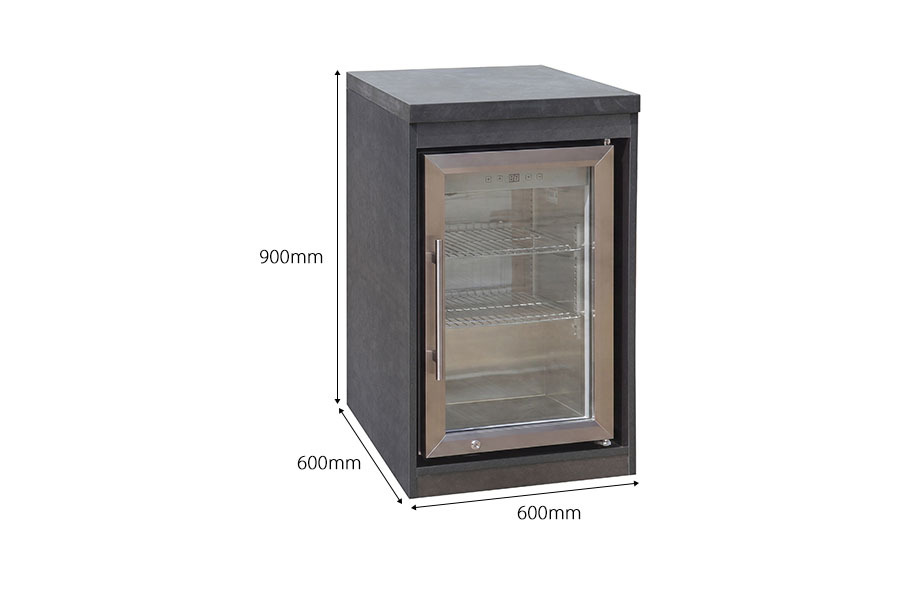 Versatile Outdoor Kitchen Refrigerator Cabinet Seamless Ergonomic