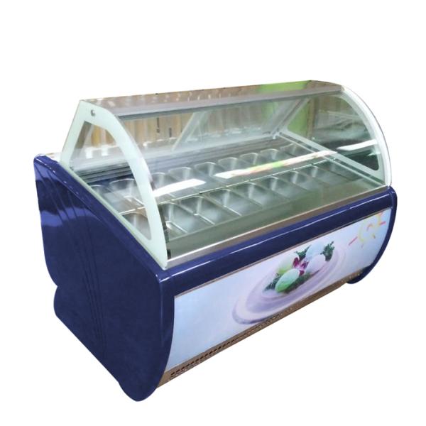 Gelato Display Showcase Freezer Desktop Table Mini Ice Cream Refrigerator