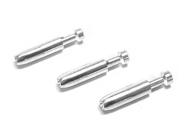 Male connector contact with silver plating