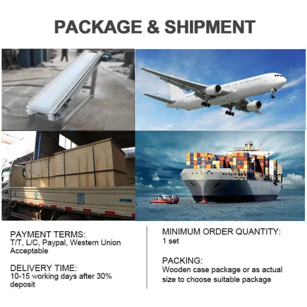 Rubber Rice Belt Conveyor 400mm Width Rice Mill Conveyor Custom