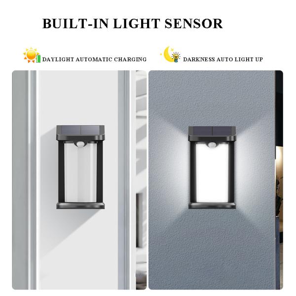 Creative Motion Sensor Solar Garden Lights IP54 Waterproof with Energy Saving Feature