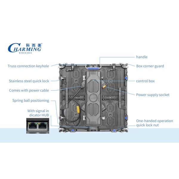 High Refresh Rate and High Brightness Led Display First Invisible Disassembly and Assembly Module For Concert Stage Events
