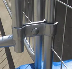3mm Wire Diameter Metal Frame Pipeline Temporary Barrier Panel with Bracket Support