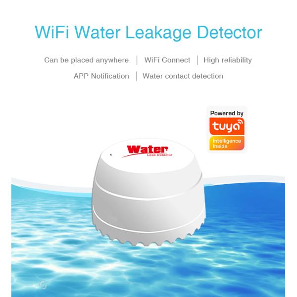 95%RH Wifi Enabled Water Leak Detector DC3V Smart Alarm Sensor