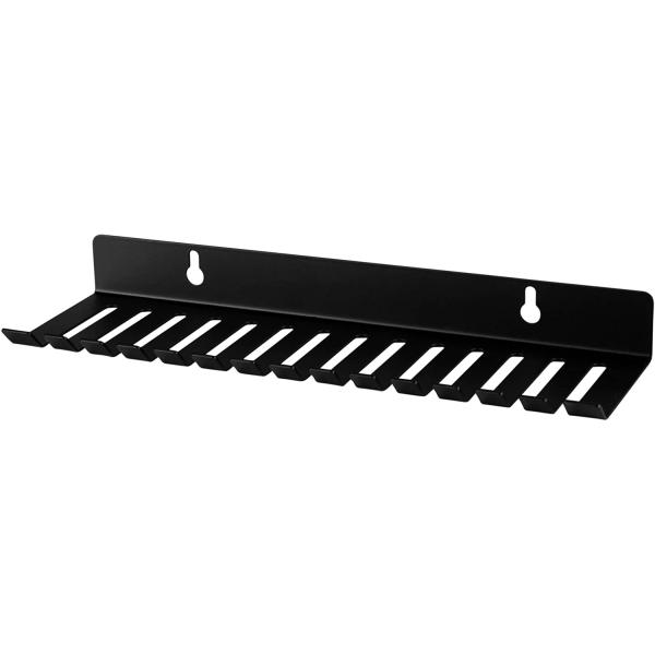 Customized Logo Print Iron Modular Patch Cable Holder Wall Mountable Hanger Claw 19 Slots
