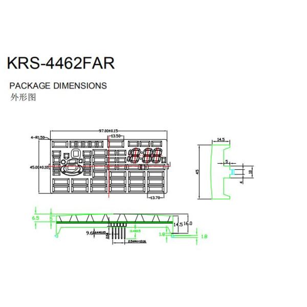 Customized Household Electric Appliance 7 Segment Led Display Module With IC Drive