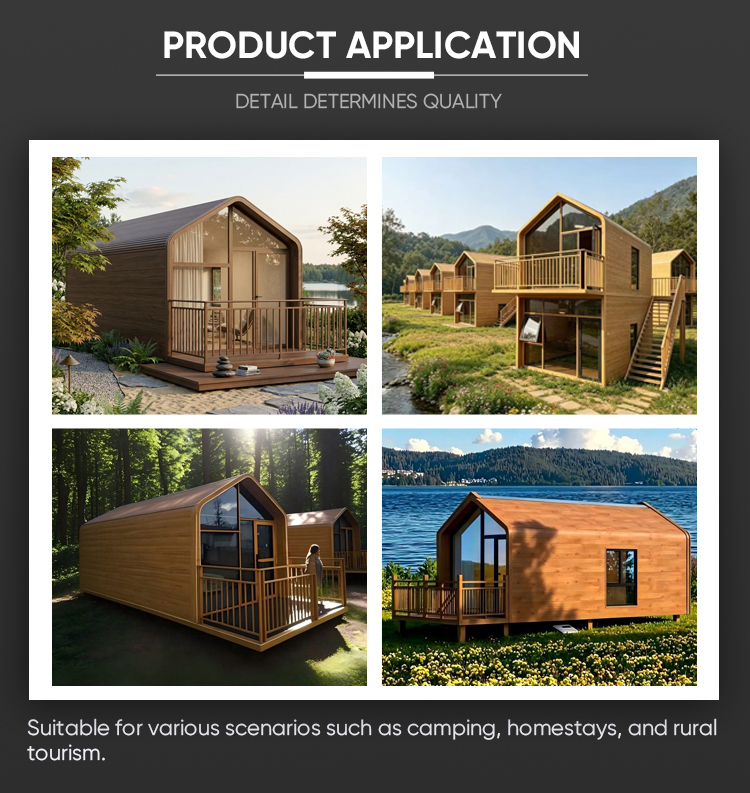 Robust Anti-Corrosion Triangular Prefab Modular House for Temporary Backyard Outdoor Living Shelter Space Unit