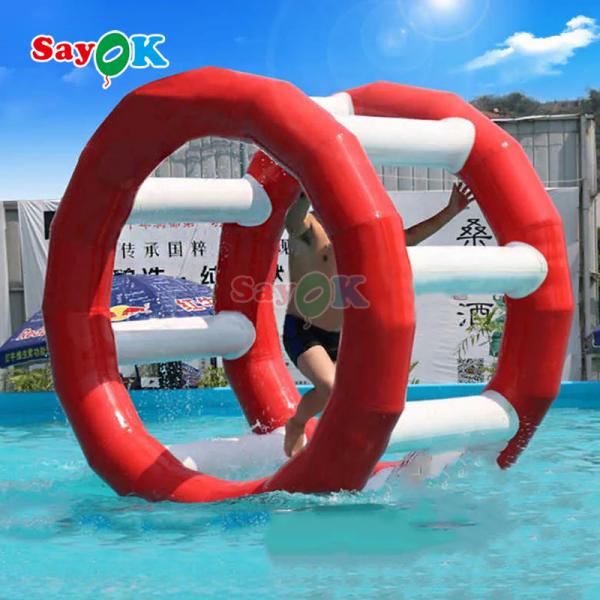 Inflatable Water Floating Roller Water Walking Balls Inflatable Water Running Ball for Amusement Equipment