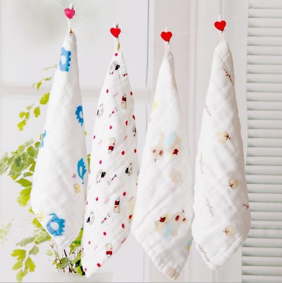 Buy Washing gauze baby handkerchief medical gauze baby saliva towel 100% cotton 6 layer baby towel at wholesale prices