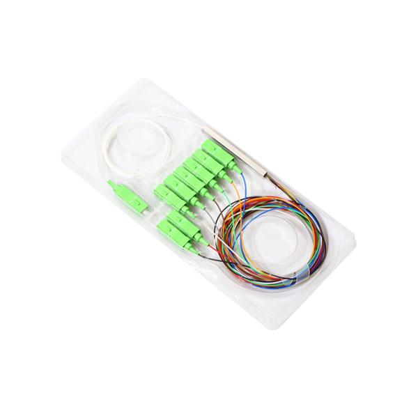 SC APC Connectors Optical Fiber Splitter 1x8 G657 Single Mode