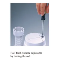 ABS+POM Material Dual Flush Valve with Adjustable Flush Volume and Embedded Design for Modern Bathrooms