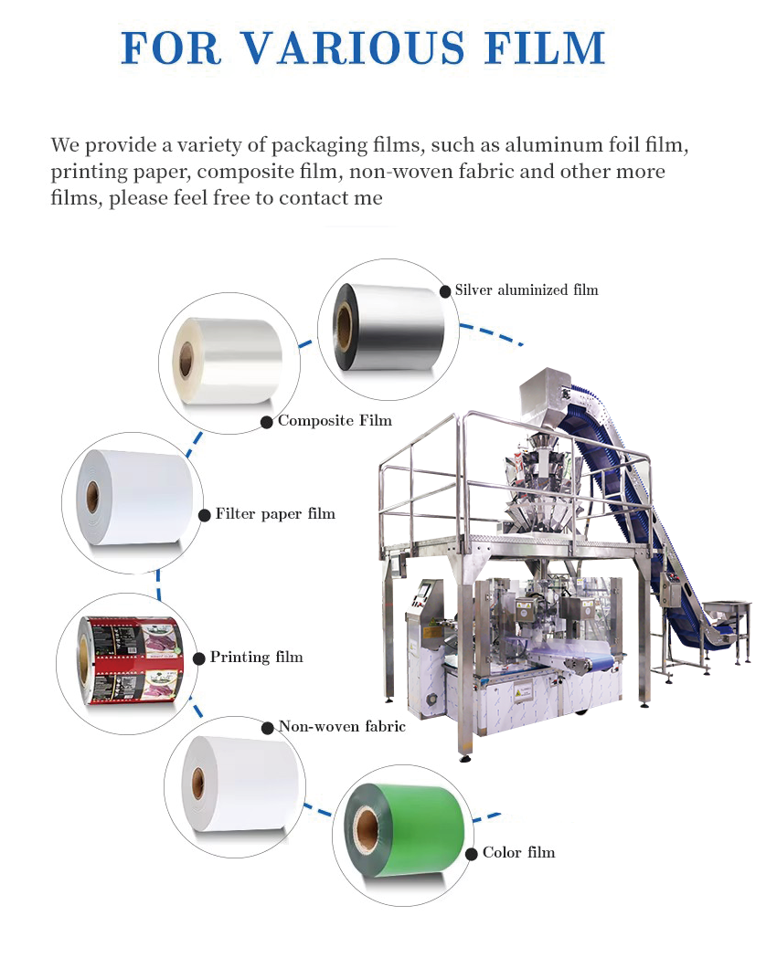 High-Speed Bagging & Sealing Packing Machine Multi-Head Packaging Machine Fully Automatic Powder Packing Machine vacuum packing machine Weight Packing