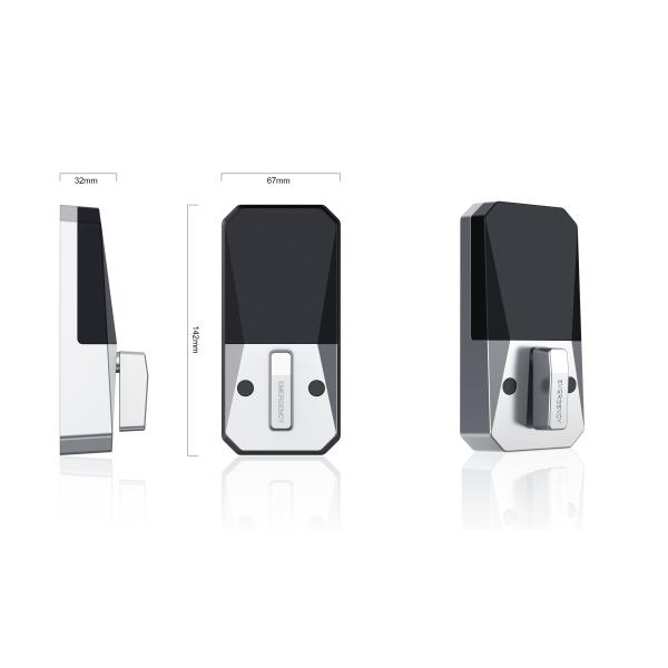 Double Sided Security Smart Lock Unlock Your Door with Fingerprint Key Card Code Entry