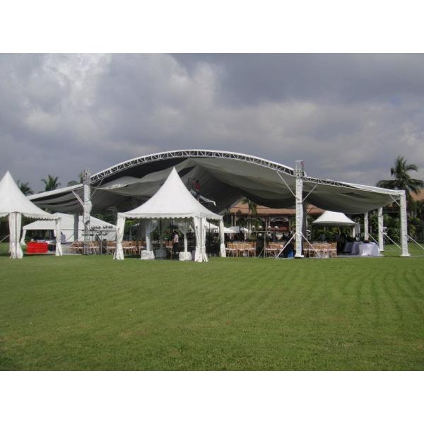 Silver Aluminum Stage Lighting Truss System For Event 2 TONS Loading