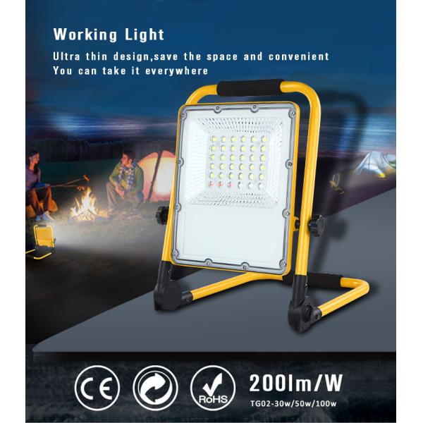 50W High Lumens LED Work Light 360° Rotating Foldable Retractable USB Charging