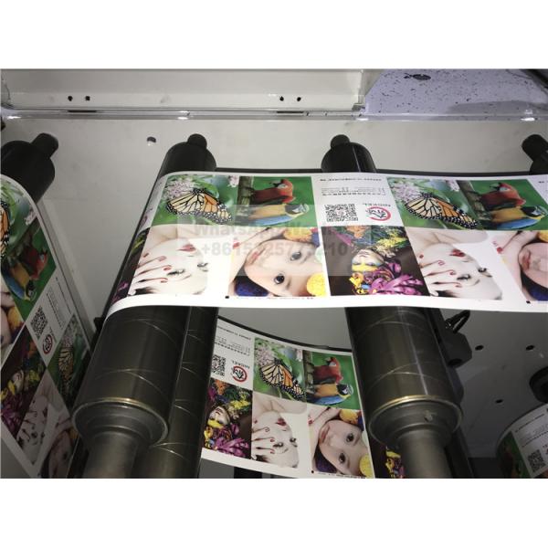 Intermittent Rotary Die Cutting Slitting Sheeting Machine Flexo Printing Station With UV Lamp