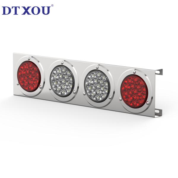 High quality waterproof 4-hole combination taillight bracket 4-inch round turn signal LED trailer taillight marker light