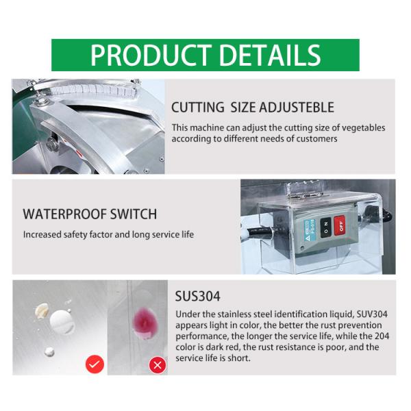 Automatic Food Processing Machines High Speed Potato French Fries Cutting Machine