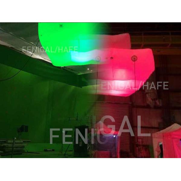 200W Cube Inflatable Lighting Decoration Balloons Customized Shaped