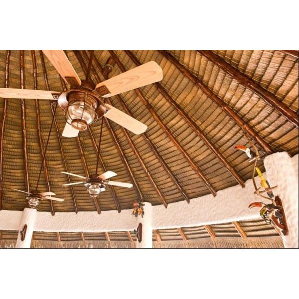 African Garden Decoration PVC Material Component Brick Red Fireproof Thatch Roofing Tile
