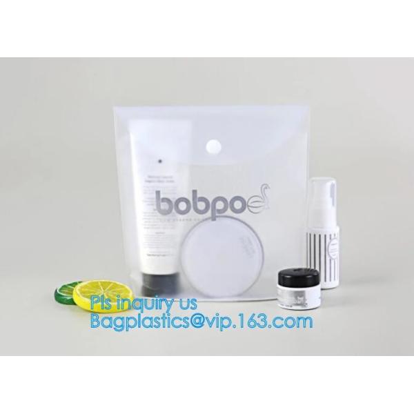 PVC Makeup bag Organiser Black Frosted translucence plastic pvc bag transparent bag, korean cosmetic bag makeup, handle