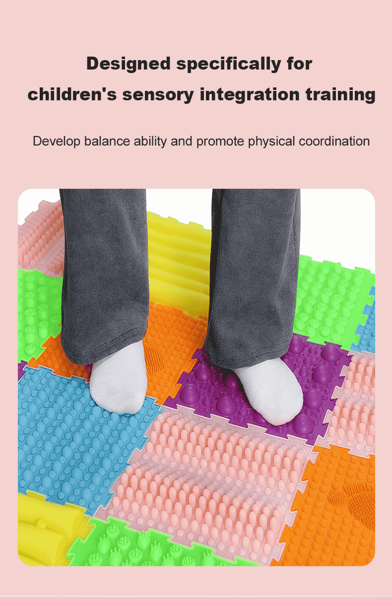 Convenient Tool Silicone Plate Soft Silicone Pad Sensory Integration Training Finger Plantar Massage Mat for Children