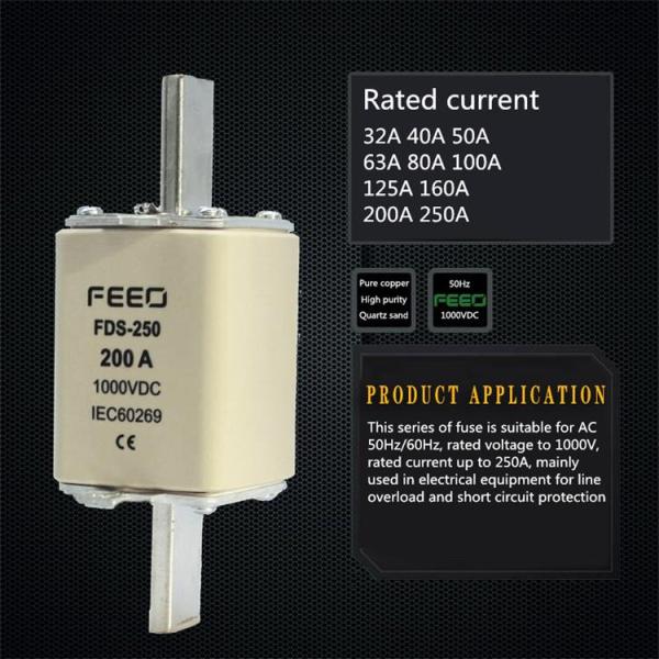 DC FUSE Lightweight IDC 50KA Solar Fuse