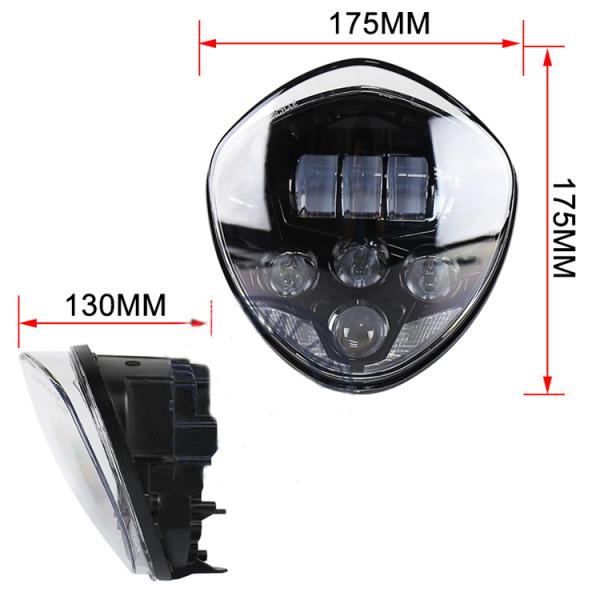 60W Motorcycle LED Headlight Universal Custom Modification for Replace/Repair Purpose