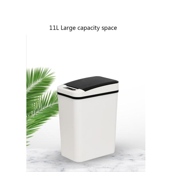 11L Smart Waste Bins Office Bathroom Automatic Trash Can Motion Sensor Kitchen Plastic Electric Smart Garbage Bin