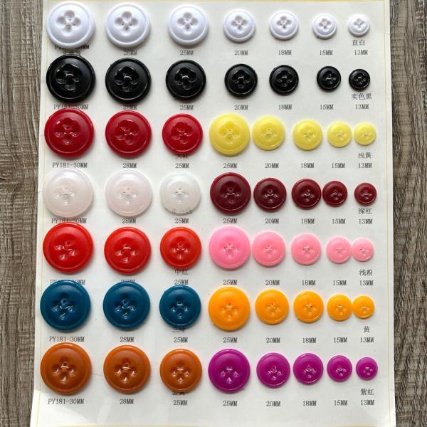Free sample multi colors plastic acrylic material crystal buttons