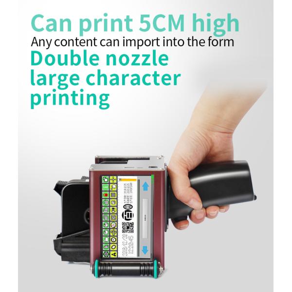 Paper Printer Handheld Vertical Large Format Garment Plotter Inklet Printer 50mm Height 23*11.5*9cm
