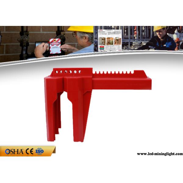 Red Adjustable Industrial Valve Lock Out Osha Standard 6 Padlocks Available