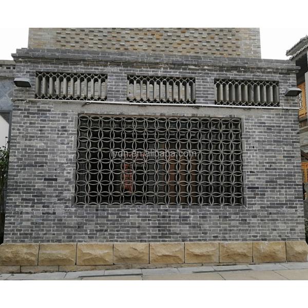 Matt Surface Sintered Technique Decorative Brick Wall Blocks For Ventilation In Cafe And Chinese Restaurant Interior Design