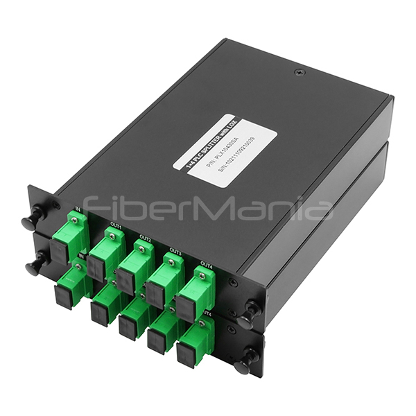 Compact LGX Box PLC Splitter 1x4 For FTTH Passive Optical Network