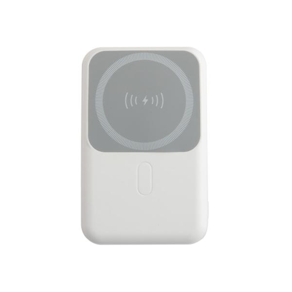 PC Portable Power Bank With Li Polymer Battery Small White Box Micro USB Type C Input Interface