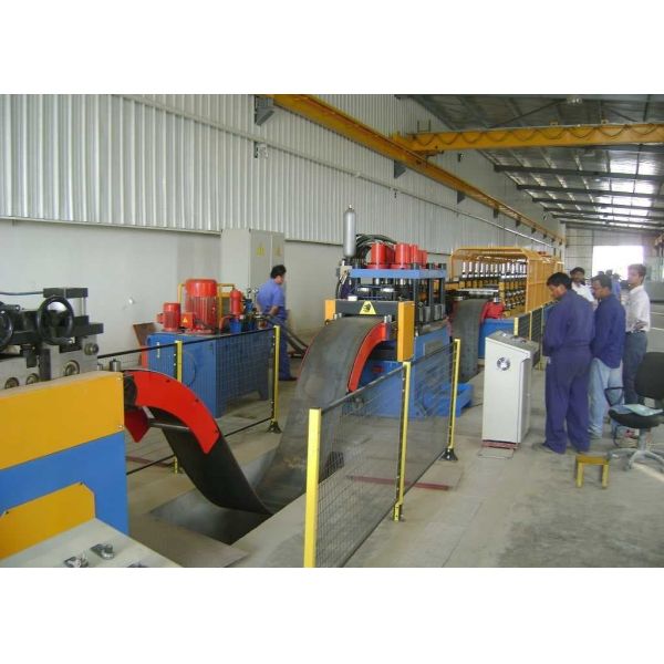Automatic Highway Guardrail Roll Forming Beam Board Making Machinery Ф508mm Coil Inner Diameter