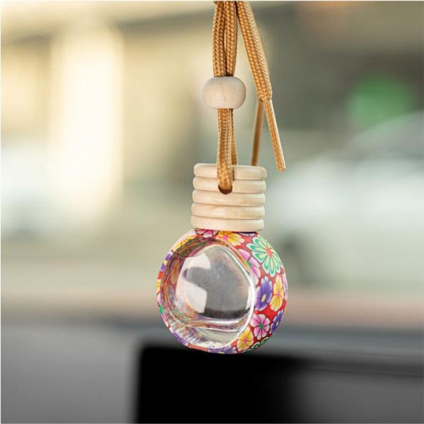 10ml Novelty Car Hanging Perfume Bottle Empty Car Diffuser Glass Bottle