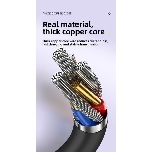20V PD Charging Cable 100W USB-C Cable TPE Braid 5A Portable for Power Bank