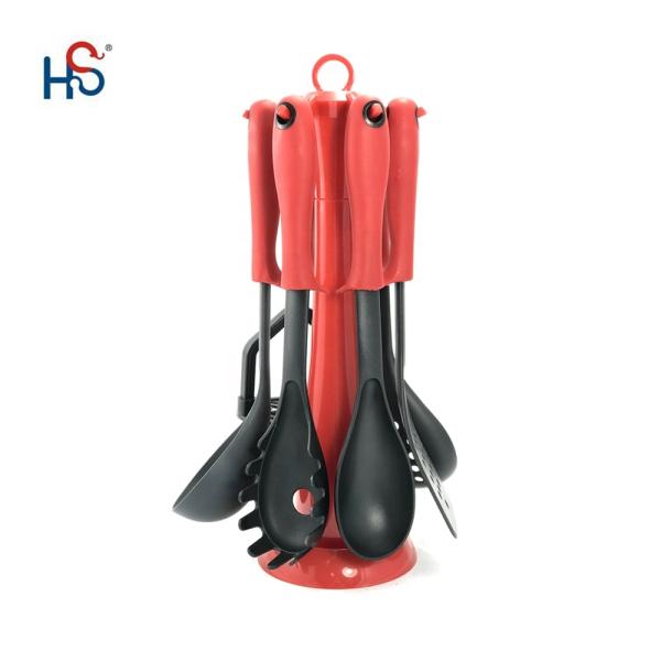 Haisheng 7pcs Cookware Set Including Nylon Kitchenware Utensil Sets for Kitchen Wares