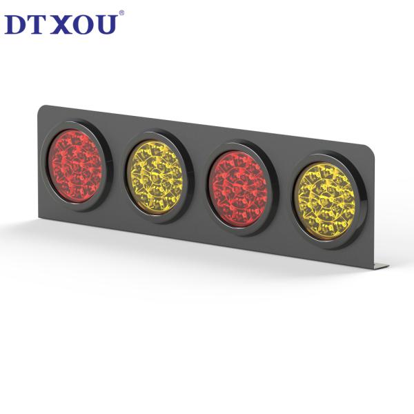 LED indicator light 4-hole bracket Brake indicator light Trailer tail light bracket