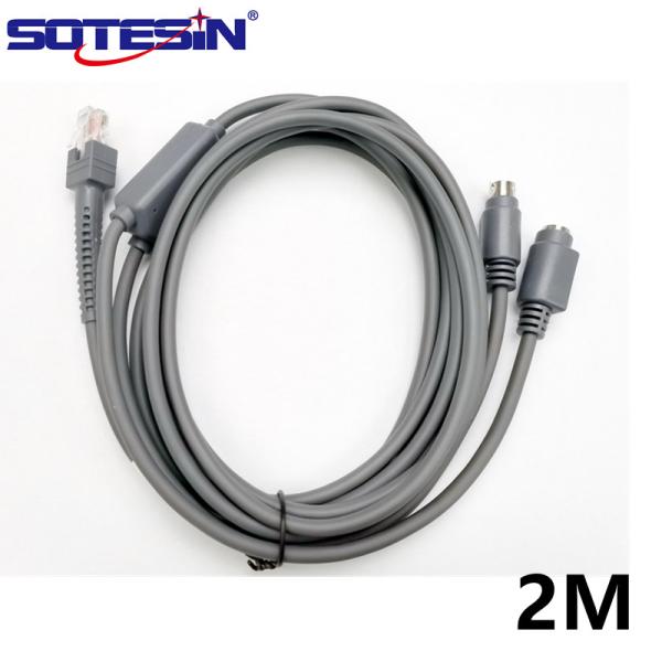 Sotesin 2M Usb Barcode Scanner Cable For Zebra Symbol Ls2208