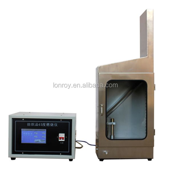 45 Degree Textile Fabric Combustion Flammability Testing Equipment Machine Flammability Tester