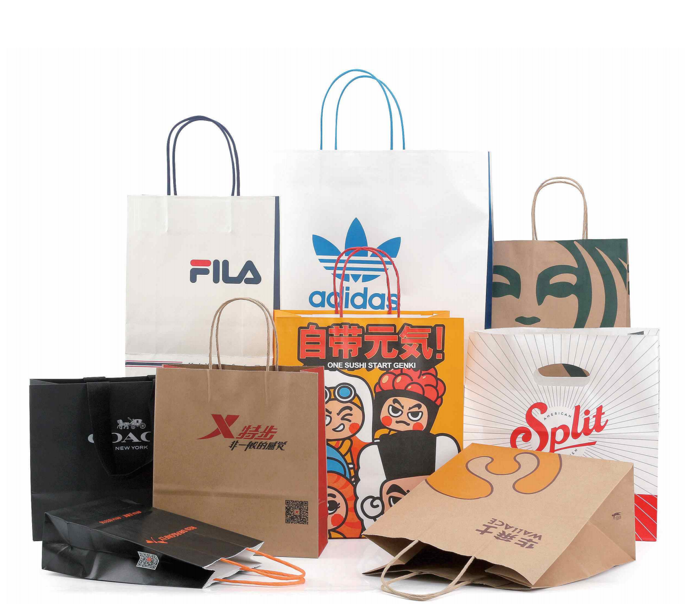 Environmentally friendly cowhide shopping bag with customizable logo brown cowhide paper bag